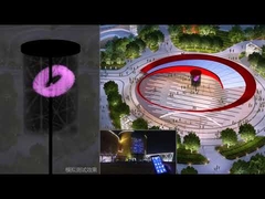 3D interactive curtain screen case demonstration